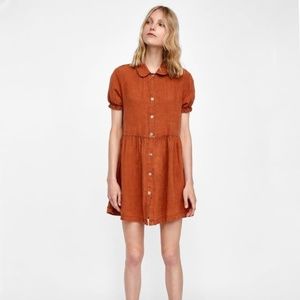 Zara Linen Dress NWT